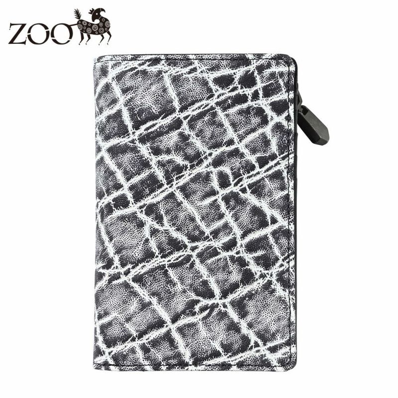 ズーの二つ折り財布 ELEPHANT Middle Wallet（エレファント ミドルウォレット） ZMW-029 ブラッククラッシュ