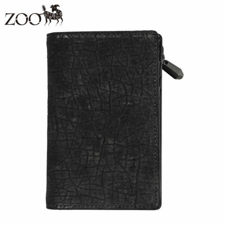 ズーの二つ折り財布 HIPPO Middle Wallet（ヒッポー ミドルウォレット） ZMW-033 ブラック