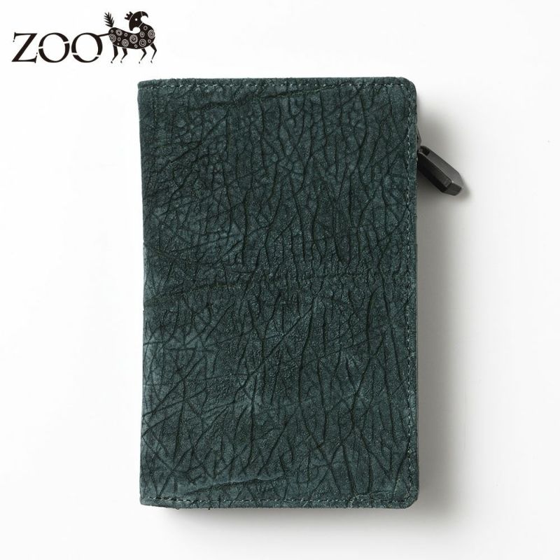 ズーの二つ折り財布 HIPPO Middle Wallet（ヒッポー ミドルウォレット） ZMW-033 グリーン