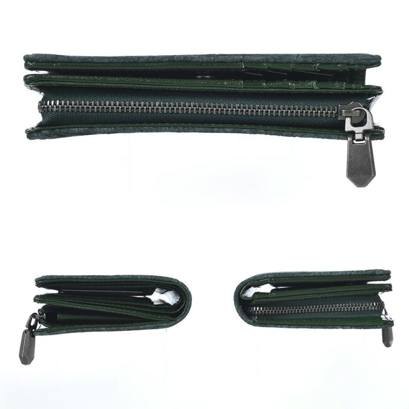 ズーの二つ折り財布 HIPPO Middle Wallet（ヒッポー ミドルウォレット） ZMW-033 グリーン