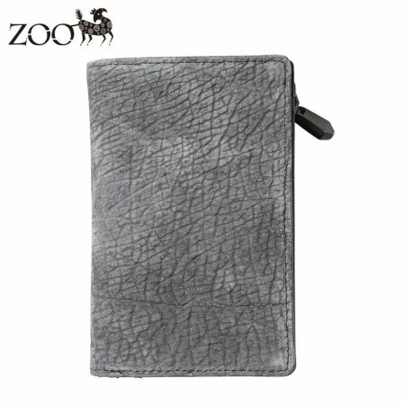 ズーの二つ折り財布 HIPPO Middle Wallet（ヒッポー ミドルウォレット） ZMW-033 グレー