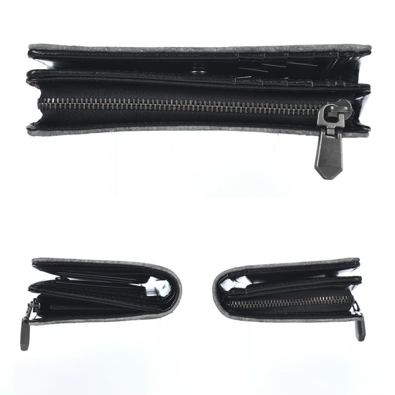 ズーの二つ折り財布 HIPPO Middle Wallet（ヒッポー ミドルウォレット） ZMW-033 グレー