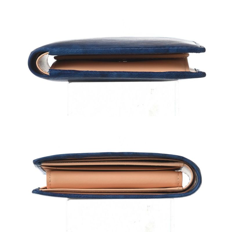 キクヒロの二つ折り財布 藍染 二つ折財布[小銭入れ付き] ディープブルー