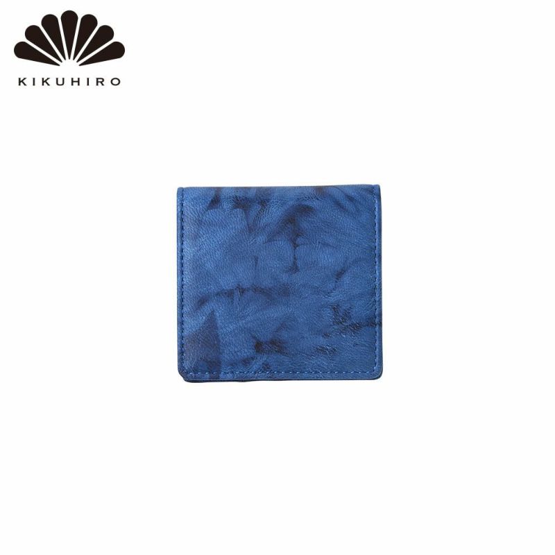 キクヒロの小銭入れ 藍染 BOX小銭入れ ディープブルー