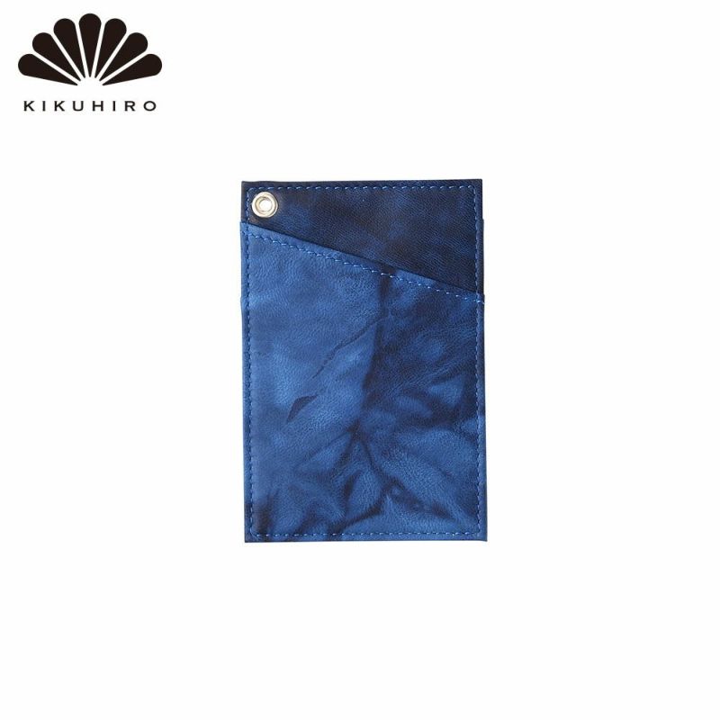 キクヒロのパスケース 藍染 パスケース ディープブルー