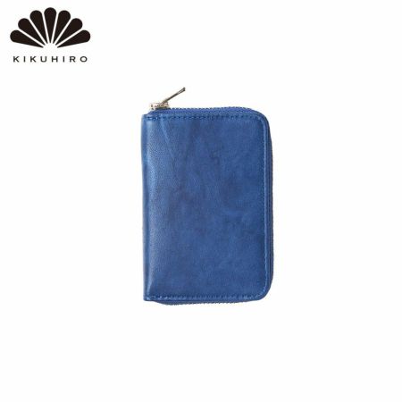 キクヒロのミニ財布 藍染 ミニ財布 ディープブルー
