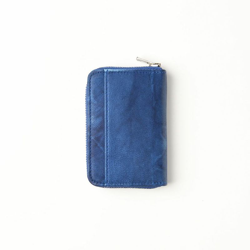 キクヒロのミニ財布 藍染 ミニ財布 ディープブルー