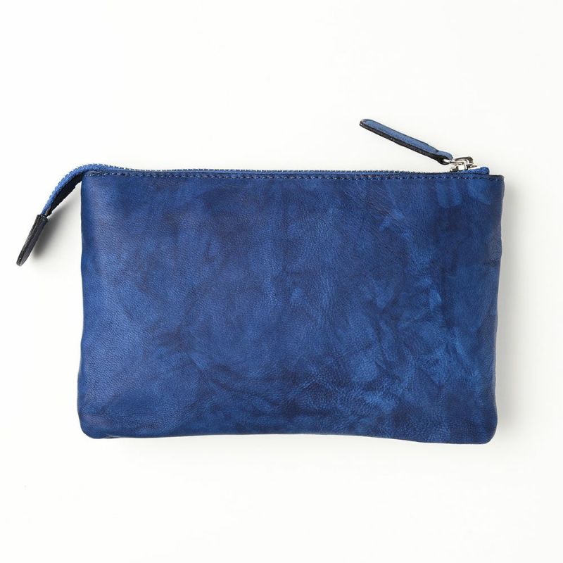 キクヒロのマルチポーチ 藍染 マルチポーチ ディープブルー