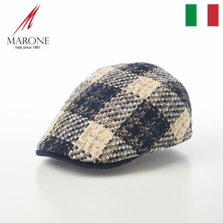 マローネのハンチング Check Stitch（チェックステッチ） BT1332 ダークブルー