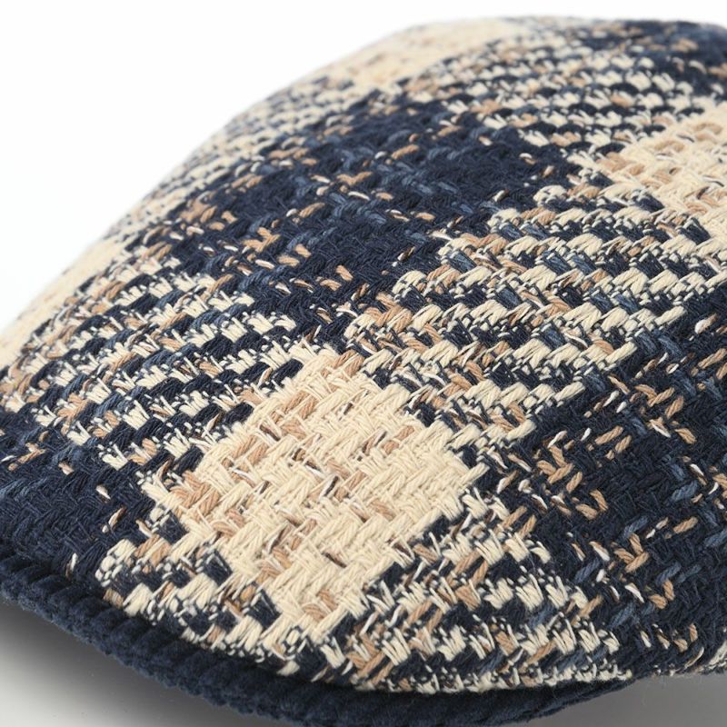 マローネのハンチング Check Stitch（チェックステッチ） BT1332 ダークブルー