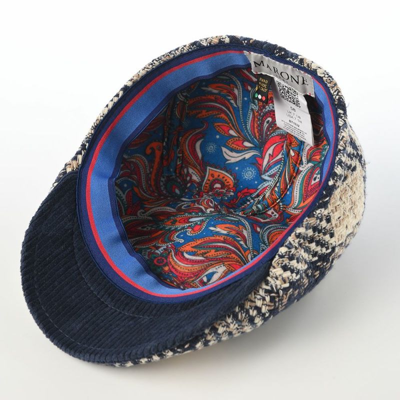 マローネのハンチング Check Stitch（チェックステッチ） BT1332 ダークブルー