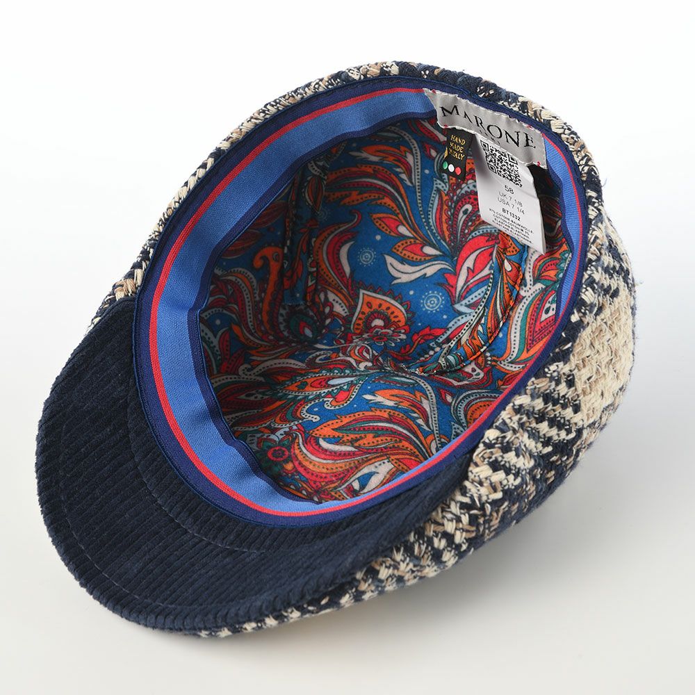 マローネのハンチング Check Stitch（チェックステッチ） BT1332 ダークブルー
