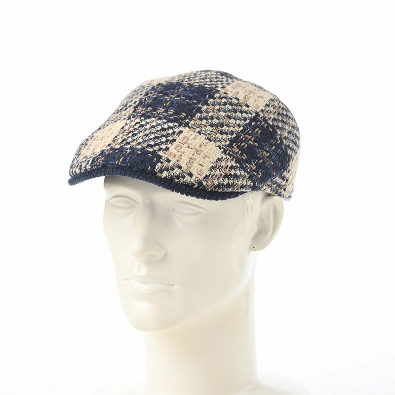 マローネのハンチング Check Stitch（チェックステッチ） BT1332 ダークブルー