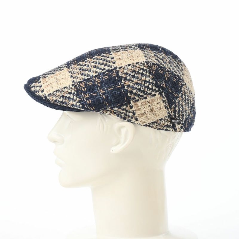 マローネのハンチング Check Stitch（チェックステッチ） BT1332 ダークブルー