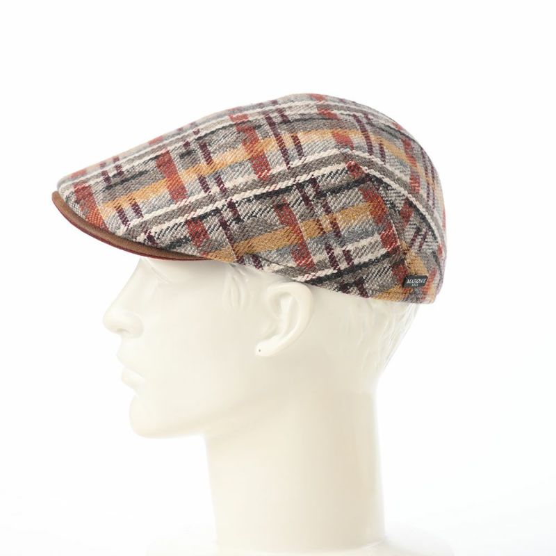 マローネのハンチング Madras Check Hunting（マドラスチェック ハンチング） BT1335 ベージュ