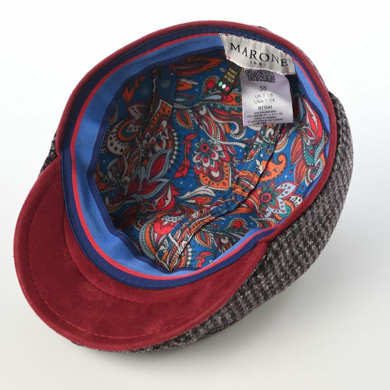 マローネのハンチング Ombra Tessuta（オンブラ テスータ） BT1343 レッド