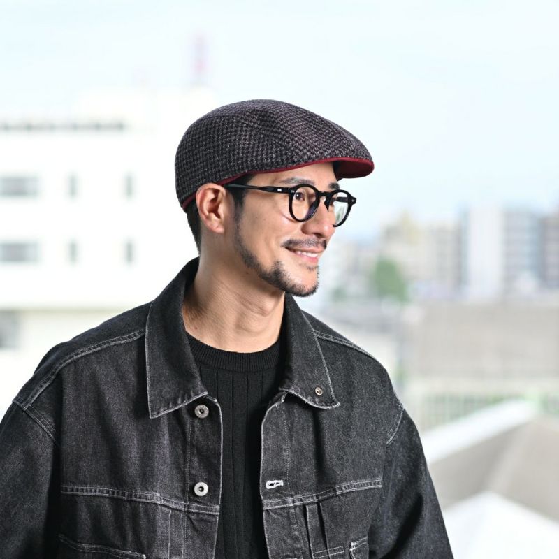 マローネのハンチング Ombra Tessuta（オンブラ テスータ） BT1343 レッド