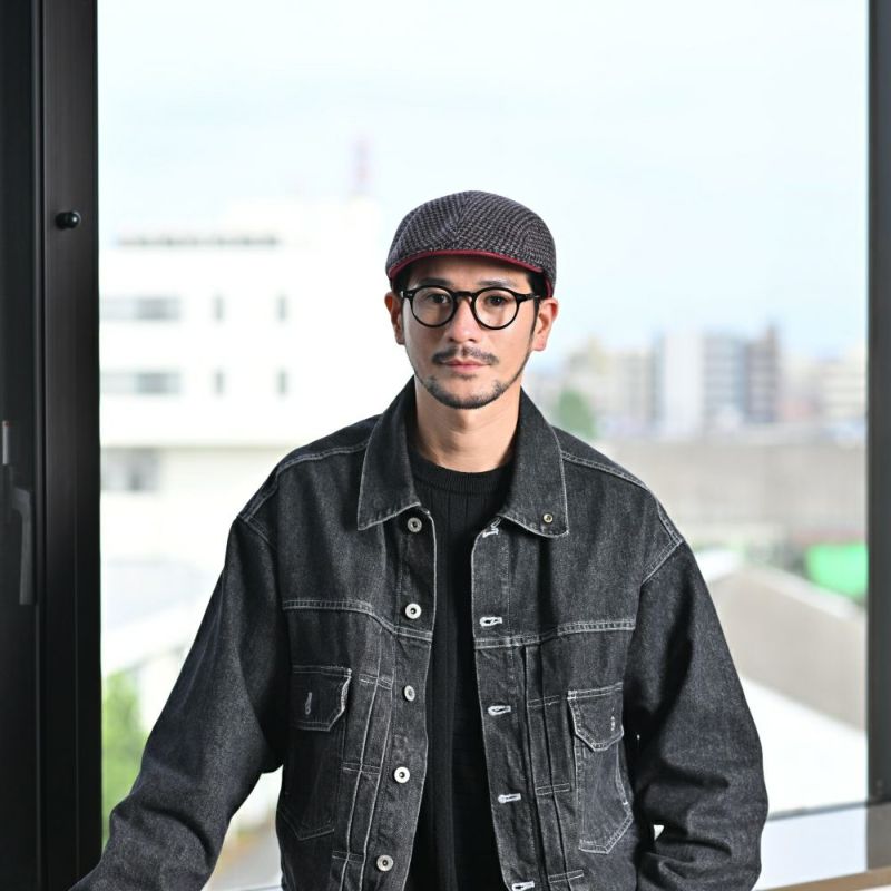 マローネのハンチング Ombra Tessuta（オンブラ テスータ） BT1343 レッド