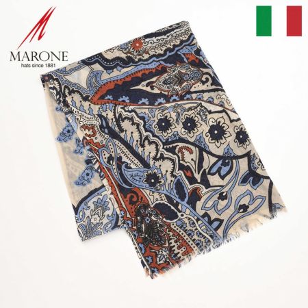 マローネのスカーフ Bagnasciuga Scarf（バニャシューガ スカーフ） 47003 ブルー