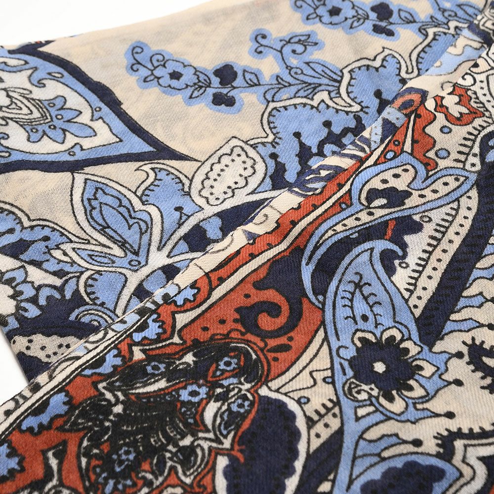 マローネのスカーフ Bagnasciuga Scarf（バニャシューガ スカーフ） 47003 ブルー