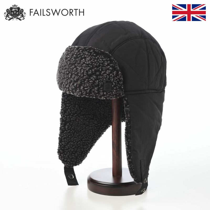 フェイルスワースの飛行帽 Snowdon Aviator（スノードン アビエーター） ブラック