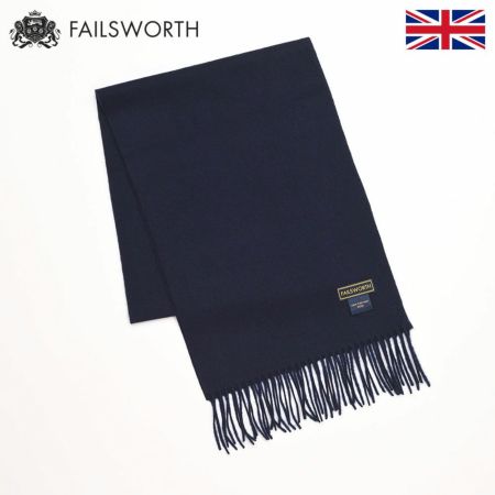 フェイルスワースのスカーフ・マフラー Hearth Scarf（ハース スカーフ） ネイビー