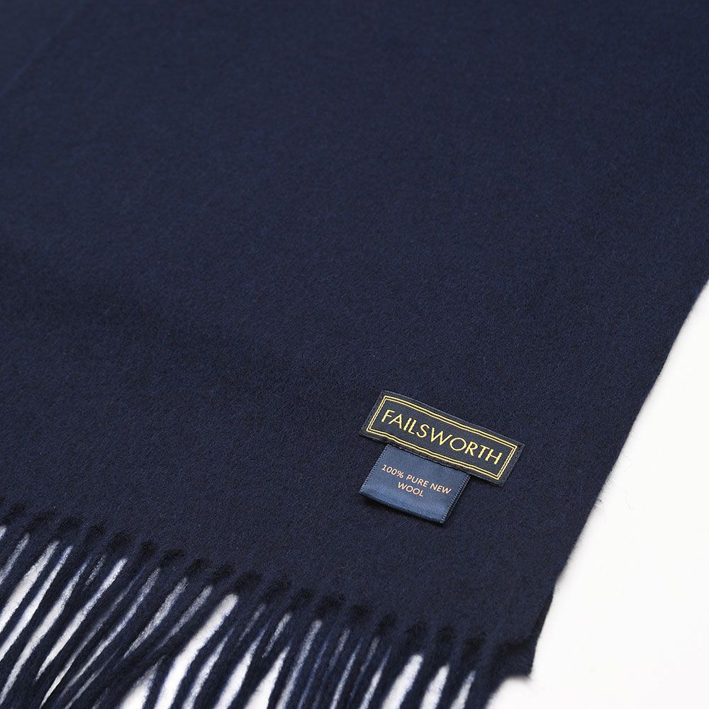 フェイルスワースのスカーフ・マフラー Hearth Scarf（ハース スカーフ） ネイビー