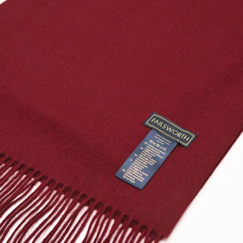 フェイルスワースのスカーフ・マフラー Hearth Scarf（ハース スカーフ） ワインレッド