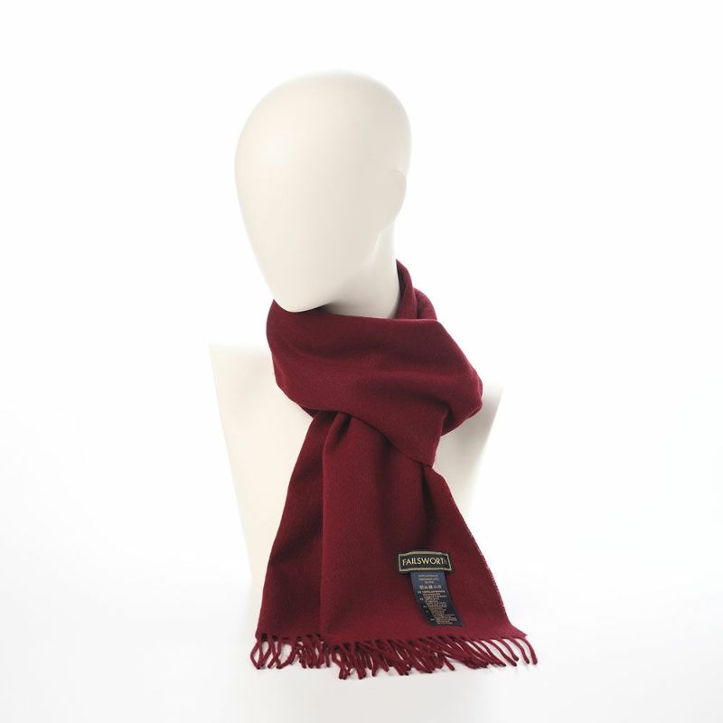 フェイルスワースのスカーフ・マフラー Hearth Scarf（ハース スカーフ） ワインレッド