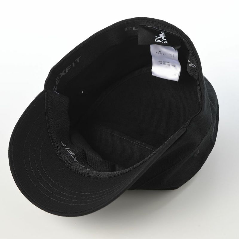 カンゴールのワークキャップ COTTON TWILL ARMY CAP（コットンツイル アーミーキャップ） ブラック