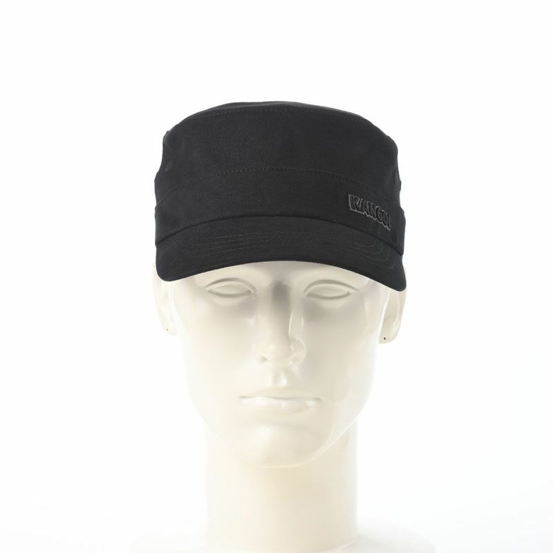 カンゴールのワークキャップ COTTON TWILL ARMY CAP（コットンツイル アーミーキャップ） ブラック