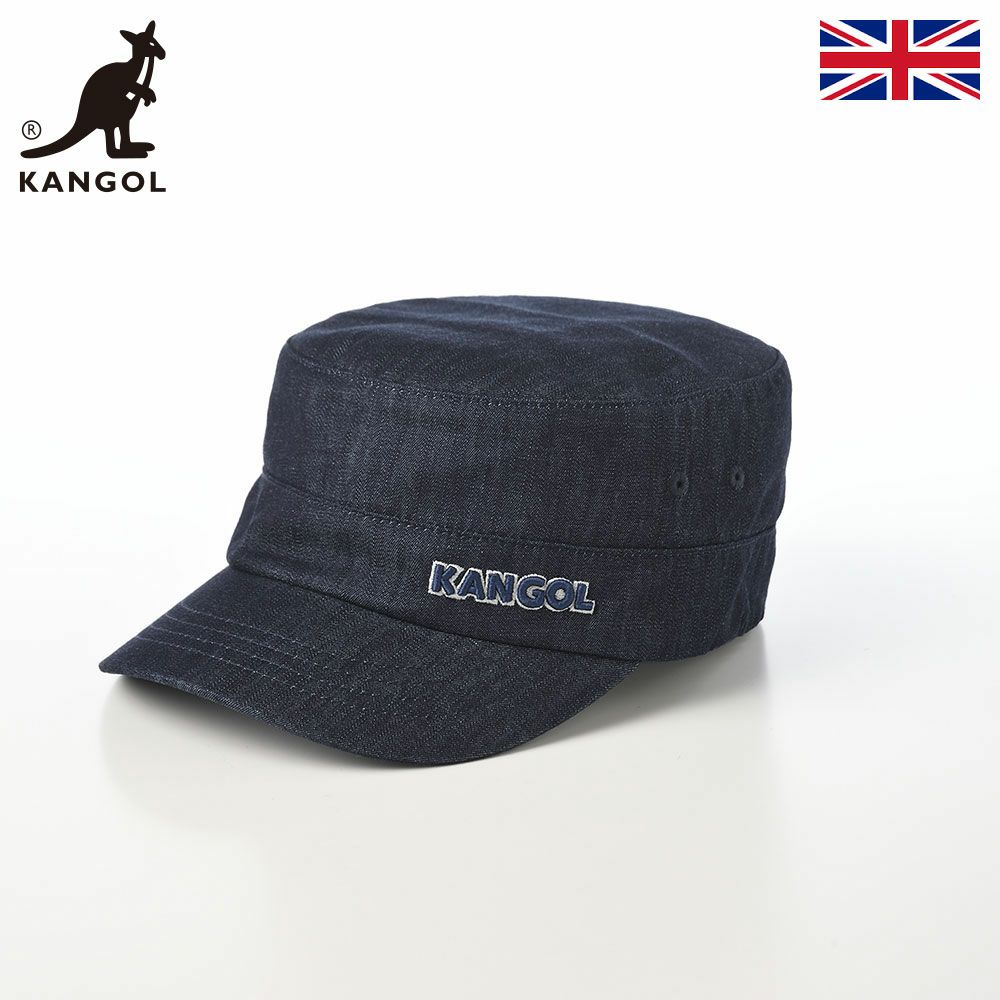 カンゴールのワークキャップ DENIM ARMY CAP（デニム アーミーキャップ） インディゴ