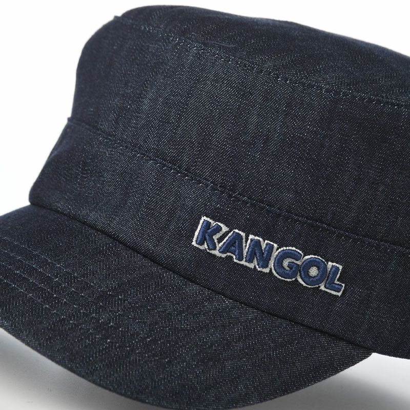 カンゴールのワークキャップ DENIM ARMY CAP（デニム アーミーキャップ） インディゴ