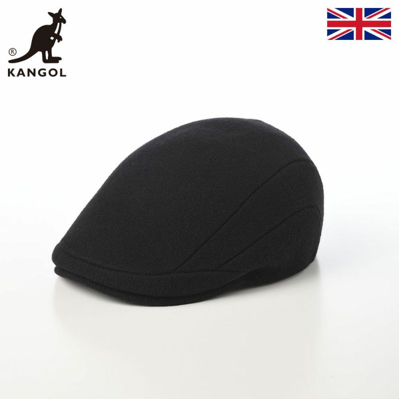 カンゴールのハンチング WOOL 507（ウール） ブラック