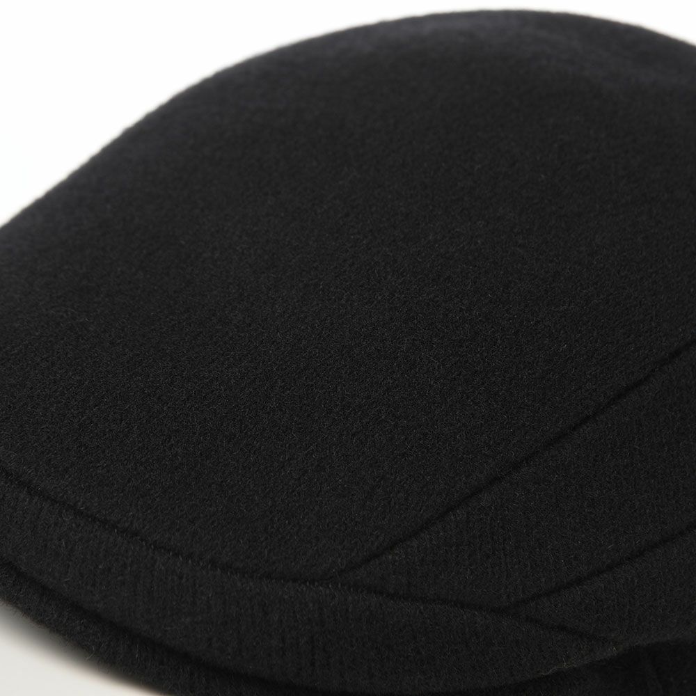 カンゴールのハンチング WOOL 507（ウール） ブラック