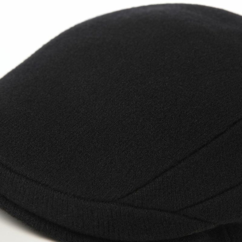 カンゴールのハンチング WOOL 507（ウール） ブラック