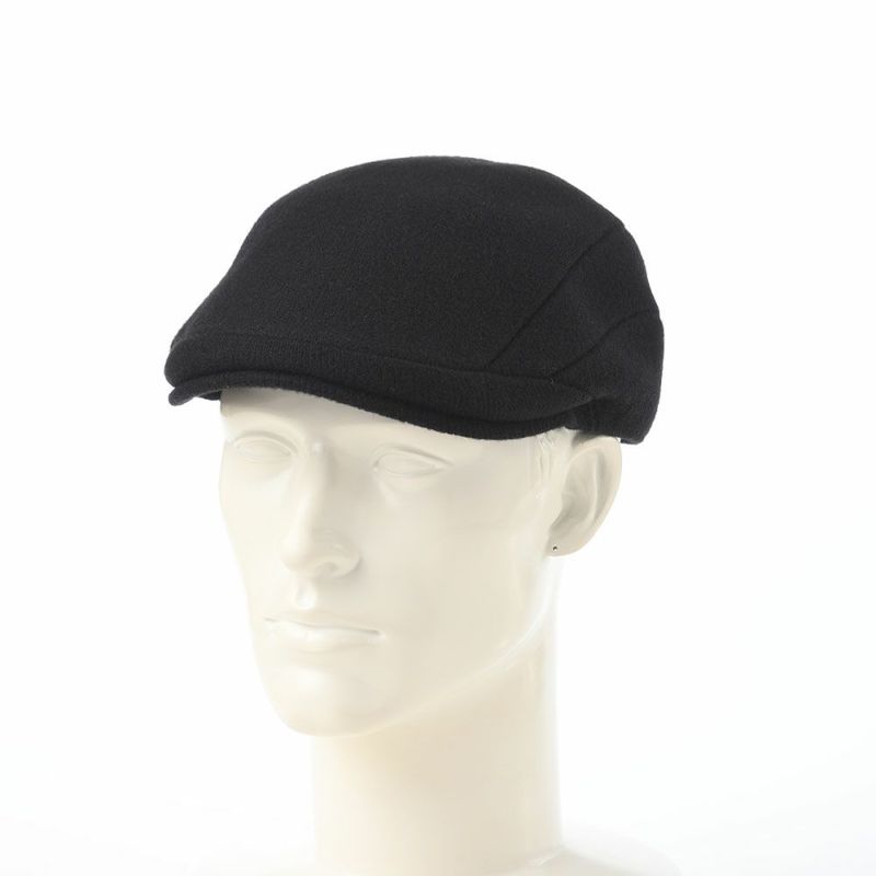 カンゴールのハンチング WOOL 507（ウール） ブラック
