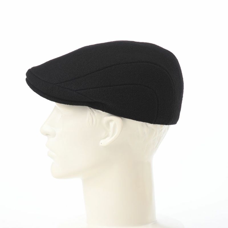 カンゴールのハンチング WOOL 507（ウール） ブラック