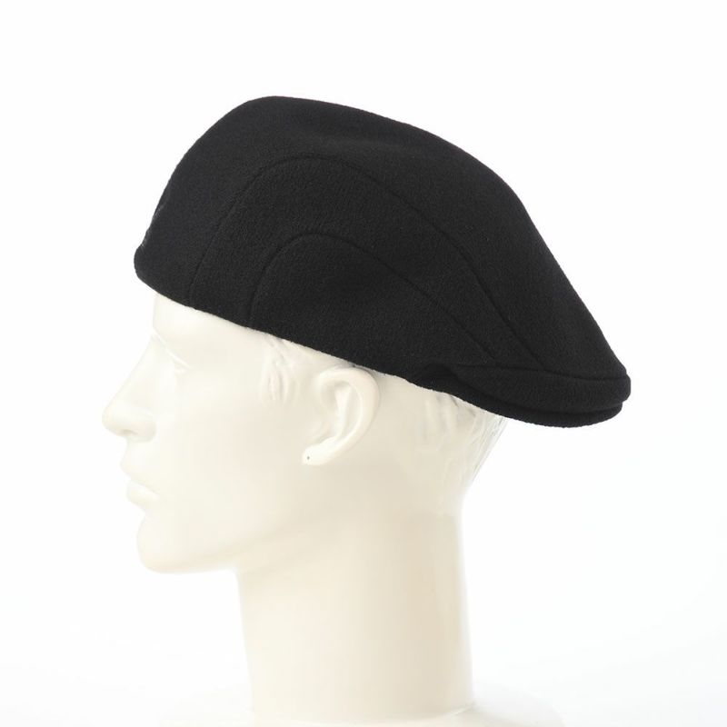 カンゴールのハンチング WOOL 507（ウール） ブラック