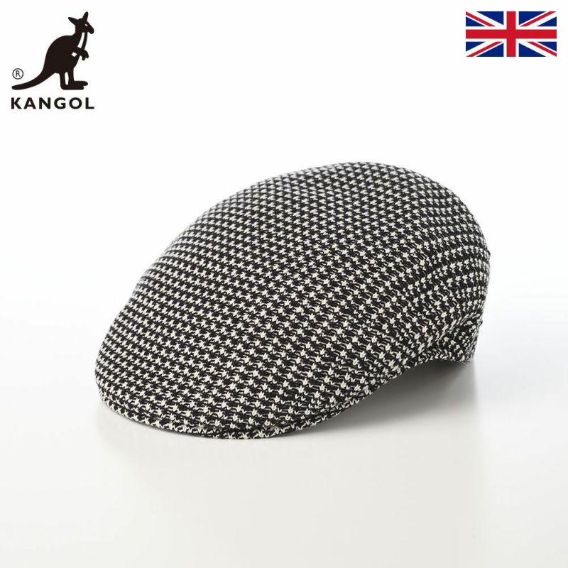 カンゴールのハンチング GRID KNIT 504（グリッド ニット） ブラック