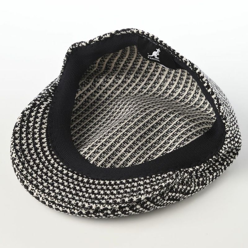 カンゴールのハンチング GRID KNIT 504（グリッド ニット） ブラック