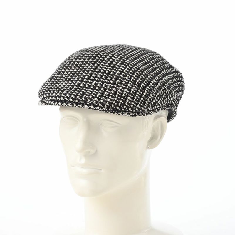 カンゴールのハンチング GRID KNIT 504（グリッド ニット） ブラック