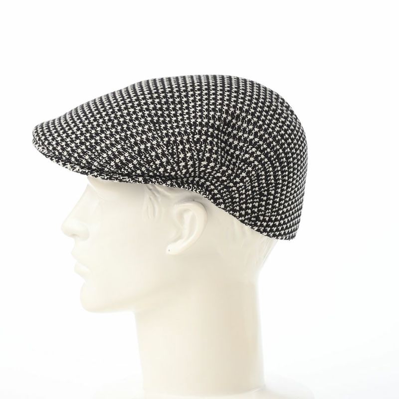 カンゴールのハンチング GRID KNIT 504（グリッド ニット） ブラック