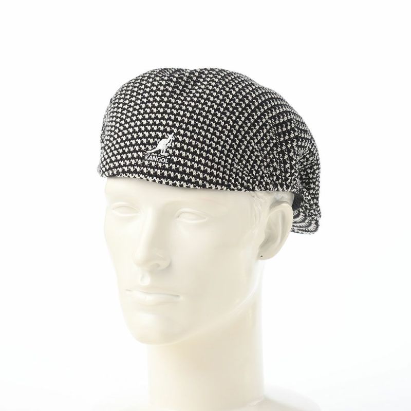 カンゴールのハンチング GRID KNIT 504（グリッド ニット） ブラック