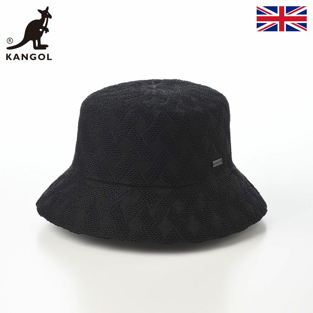 カンゴールのバケットハット CROSS WEAVE BUCKET（クロスウィーブ バケット） ブラック