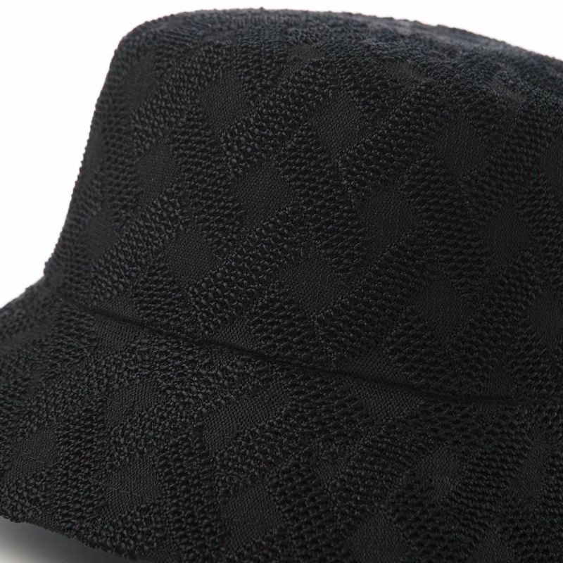 カンゴールのバケットハット CROSS WEAVE BUCKET（クロスウィーブ バケット） ブラック