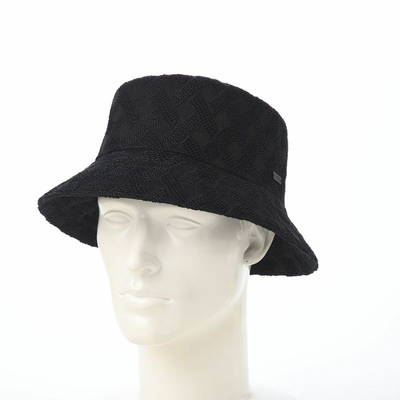 カンゴールのバケットハット CROSS WEAVE BUCKET（クロスウィーブ バケット） ブラック