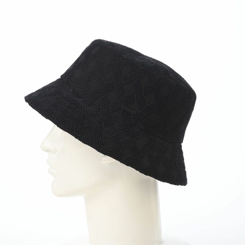 カンゴールのバケットハット CROSS WEAVE BUCKET（クロスウィーブ バケット） ブラック