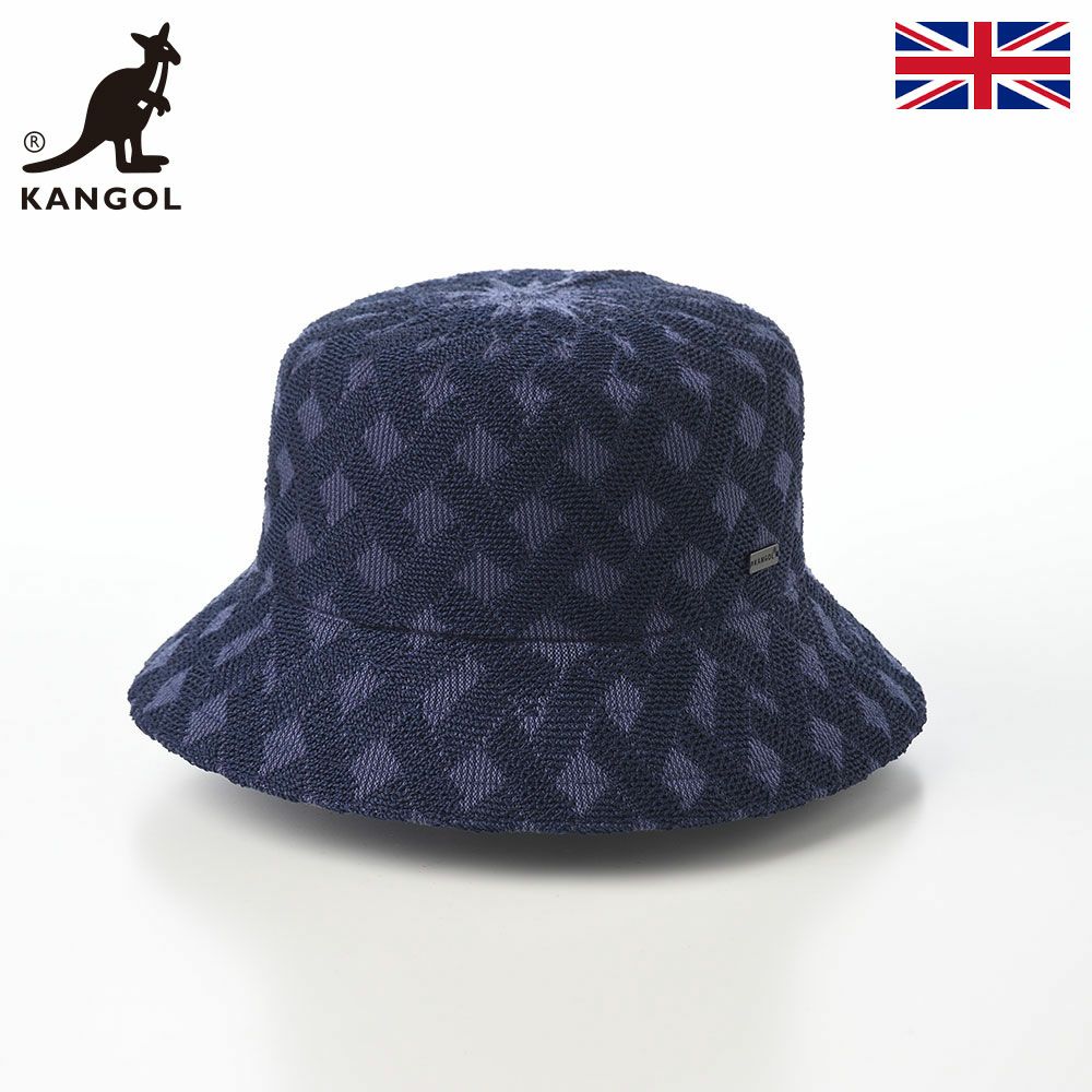 カンゴールのバケットハット CROSS WEAVE BUCKET（クロスウィーブ バケット） ヘイジーインディゴ