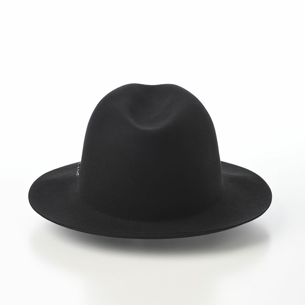 arth（アース）黒のフェドーラハット アース フェルトハット Crashable Fedora II（クラッシャブルフェドラ